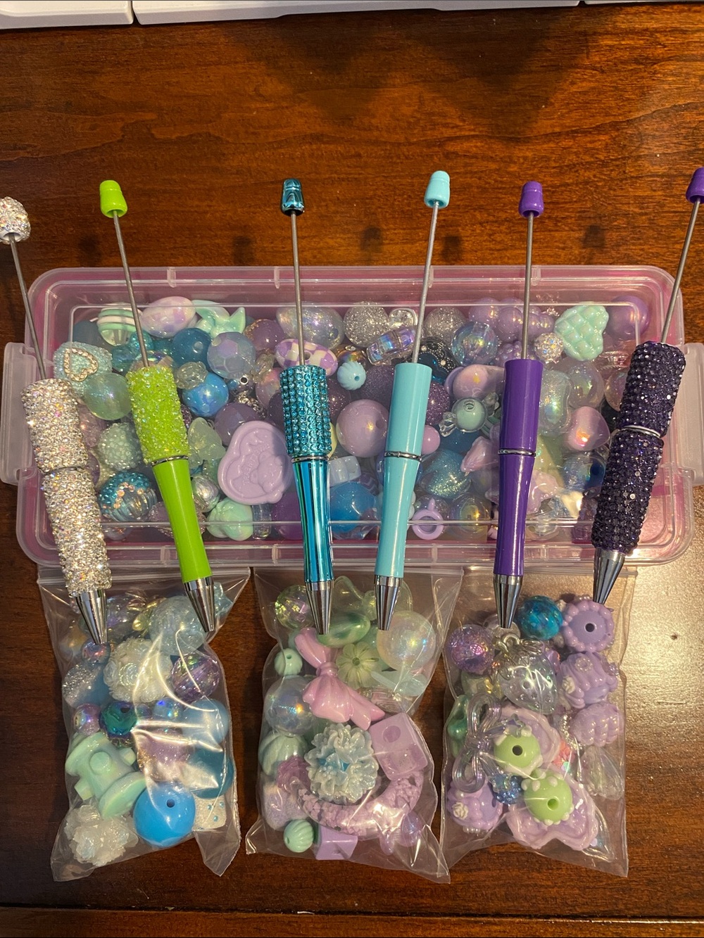 Bead Bundle Mermaid theme colors Free Pens